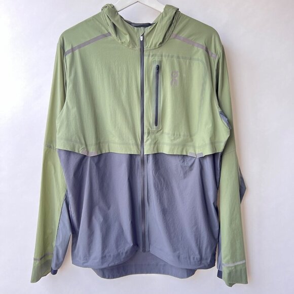 On Men’s Weather jacket , green /gray, Size L J180 - Picture 4 of 12